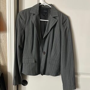 Gray Pinstripe Blazer by My Michelle